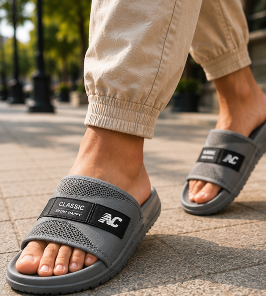 Men’s Classic Grey Sport Sandals – Comfortable Walking & Casual Wear