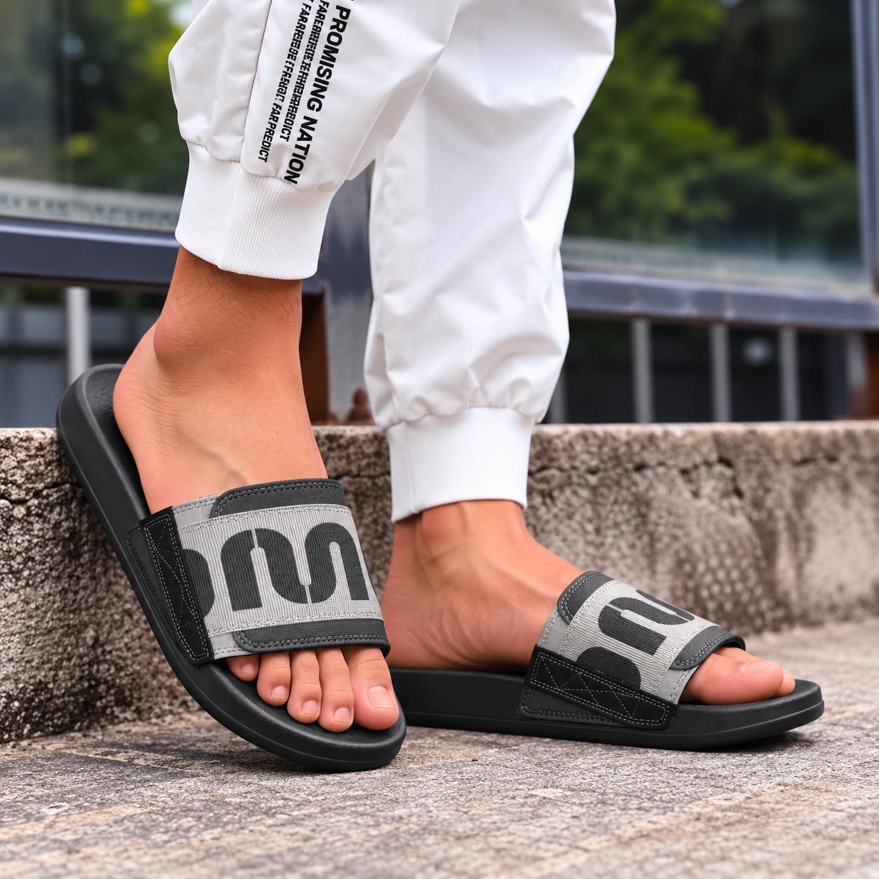 Men’s Stylish Casual Slide Sandals - Image 2