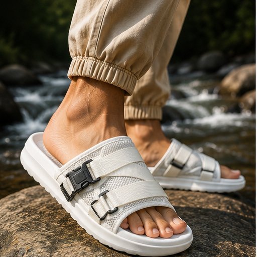 Men’s Double Buckle Sport Sandals – Adjustable Fit & Comfortable Wear