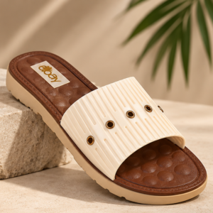 Women’s Ribbed Strap Comfortable Slippers